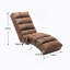 Chaise longue de massage en lin pour l'intérieur avec télécommande, massage électrique ergonomique