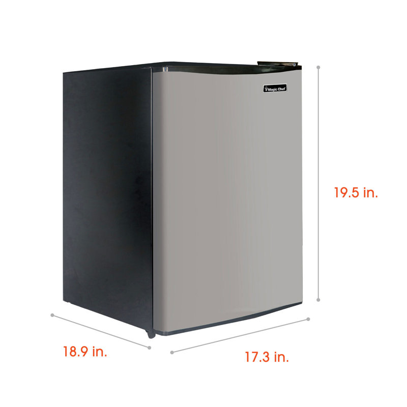Magic Chef 2.4 Cu. Ft. Stainless Steel Compact Refrigerator