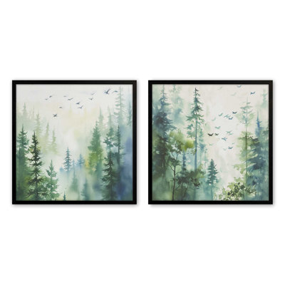 «Woodland Birds In Mist»