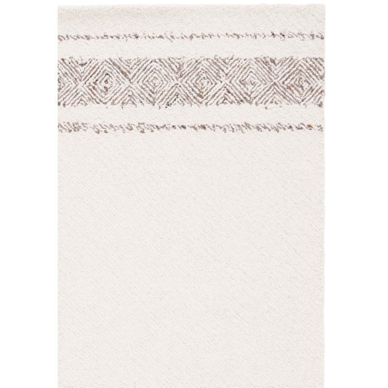 Sisilia Hand Tufted Wool Pile Striped Rug, Runner 2'3" x 9'