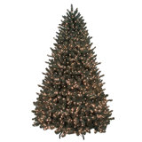 7.5' Pre-Lit Full Grande Spruce Artificial Christmas Tree - Dual Color LED Lights