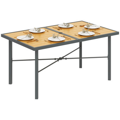 Rectangular 6 - Person 150Cm L Outdoor Table