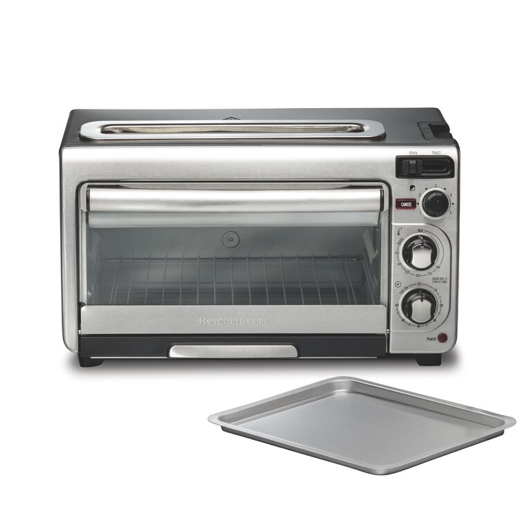 Hamilton Beach Sure-Crisp Air Fryer Toaster Oven, 6 Slice Capacity,  Stainless Steel, 31196 