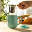 Tasse à thé en porcelaine avec infuseur et couvercle, tasse à thé à feuilles mobiles, cadeaux pour les amateurs de thé