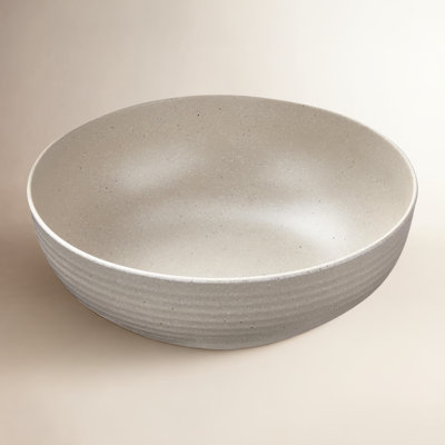 Brooklyn Melamine Serving Bowl Charcoal