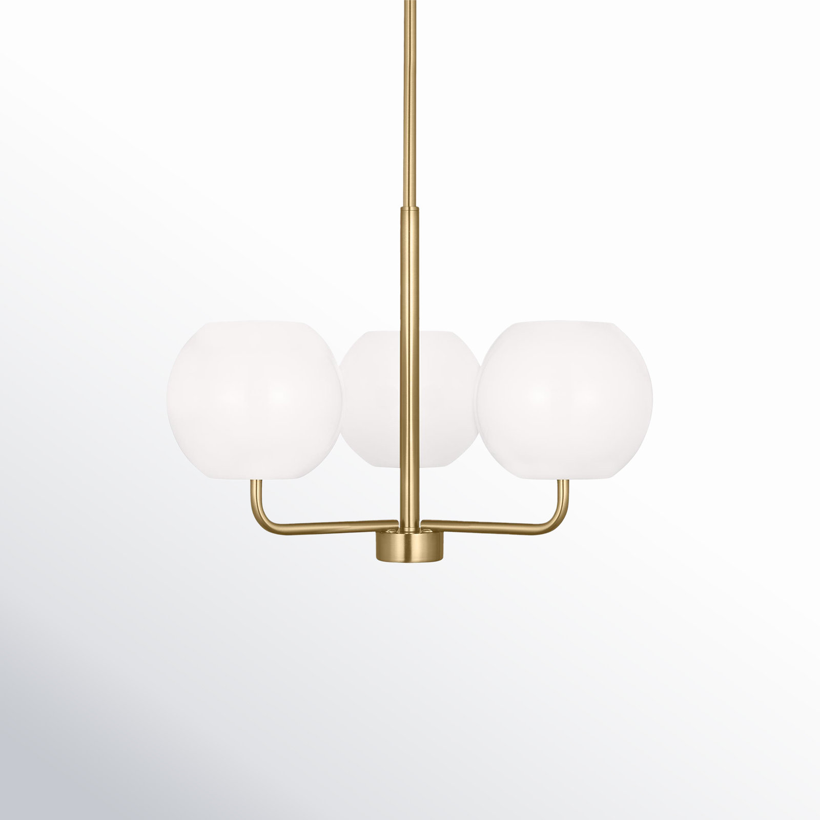 Jorund 3 - Light Dimmable Shaded / Spider Chandelier, Gold, No