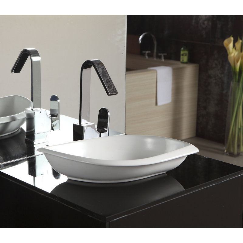 Barclay Kai 9.5'' White Vitreous China Specialty Bathroom Sink