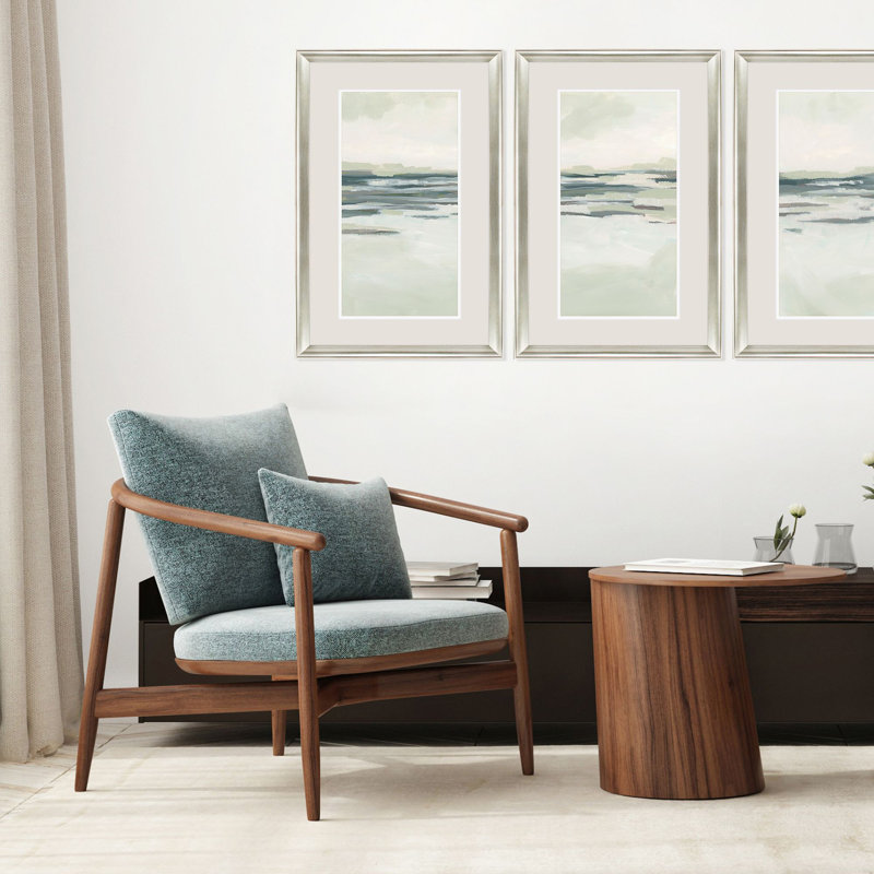 "Moss Coastline I" par Vess, ensemble de 2 pièces sur papier