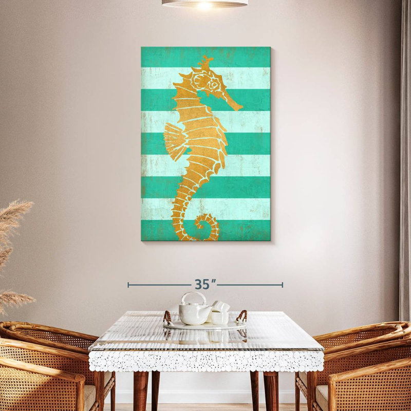 Hippocampe Brampt Gold Coast, H 45 po x l 30 po