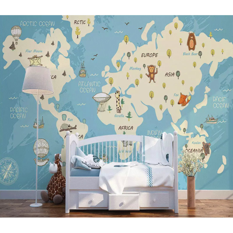 Panneau mural pour enfants à peindre L 6,25 pi x l 112 po Kids World, L 2,92 pi x l 4,58 pi
