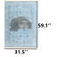 Tapis traditionnel Face Blue Mosaic Face