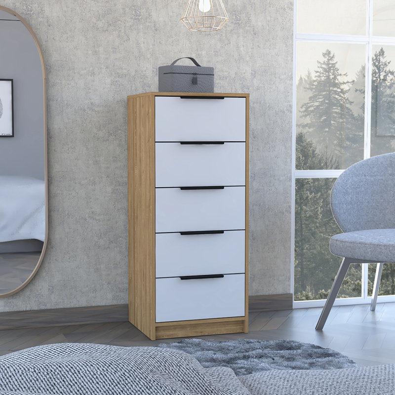 16.23 " W 5 - Drawer Dresser, Multicolor