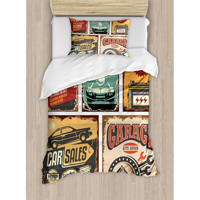 Modern & Contemporary Polyester Duvet Cover, Twin