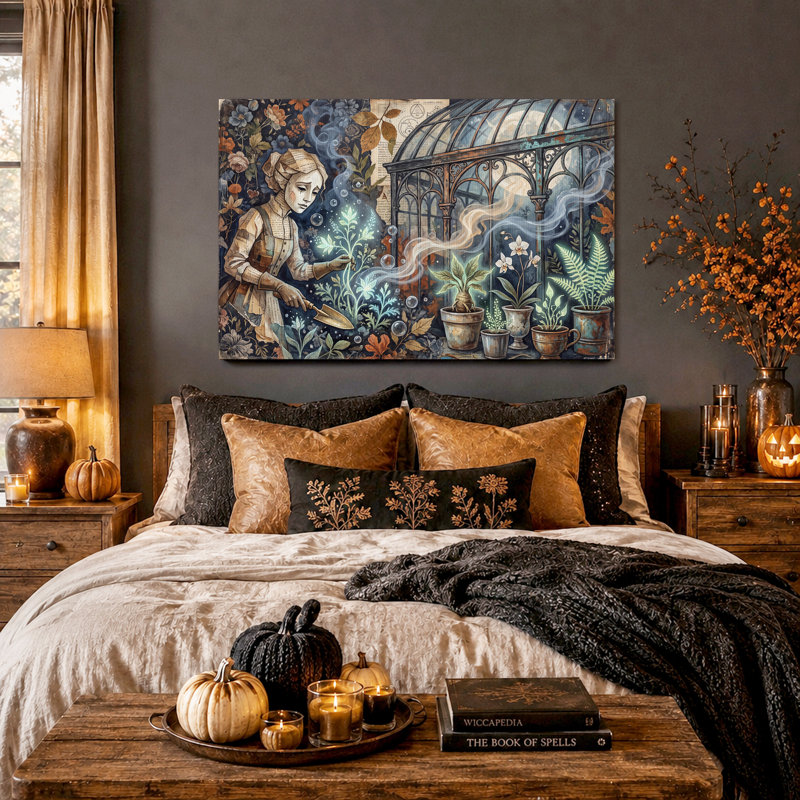 Impression sur toile, "Fantasy Gardener", 36"H x 48"W
