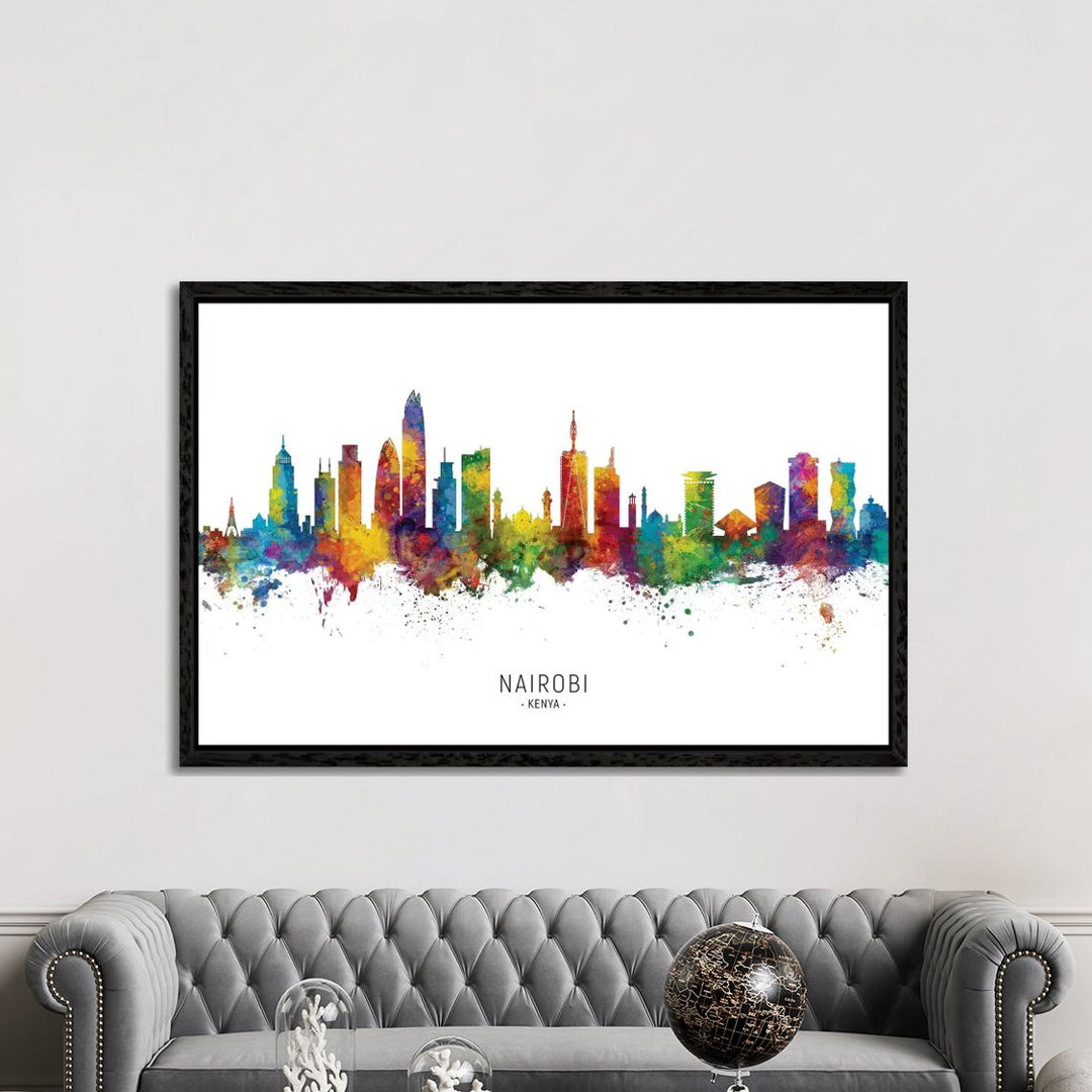 Nairobi Kenya Skyline by Michael Tompsett - Print on Canvas
