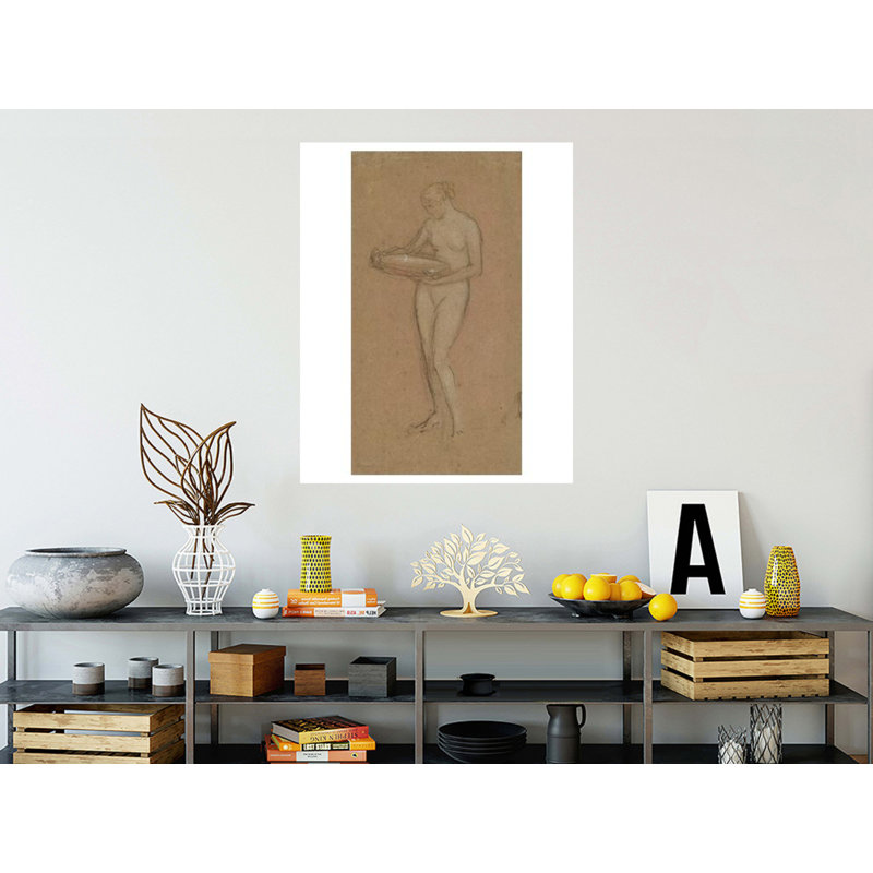 «Debout femme nue dans un bol» [James] par James McNeill Whistler - Impression Giclée, H 40 po x l 32 po