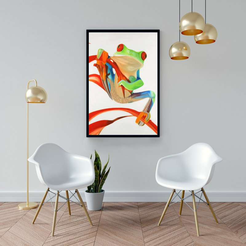 " Red-eyed Frog ", 36" H x 24" W