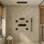 23" L x 16" W 5-Function Flush Mount Thermostatic Shower System With Neck Massage Spout and 4 Body Jets