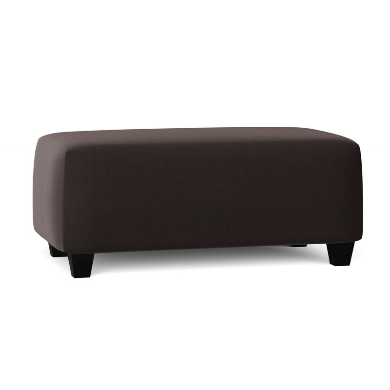 Repose-pieds rectangulaire large de 45 po Jireth, Brume Dhalia