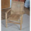 Chaise de patio empilable en teck Vassallo