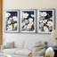 FLORAL Series CCCCLXXXXI - Impression encadrée sur mesure de qualité supérieure - 3 pièces-244043018