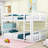 Dextra Kids Twin Over Twin Bunk Bed-732737781