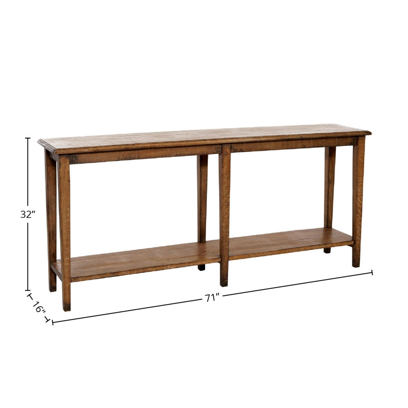 Lilian II 71" Wide Console Table, Antique Natural