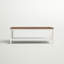 Table basse bicolore à cadre en V avec tablette de rangement inférieure-1767665939-1767665938
