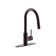 Dual Spray Push Button Mode Kitchen Faucet with Pull Down Sprayer Head