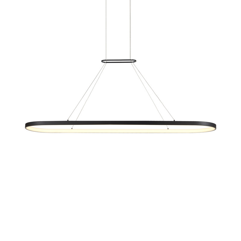 Eerie Pendant Light, 122.76" H x 59" W x 14.25" D, Black