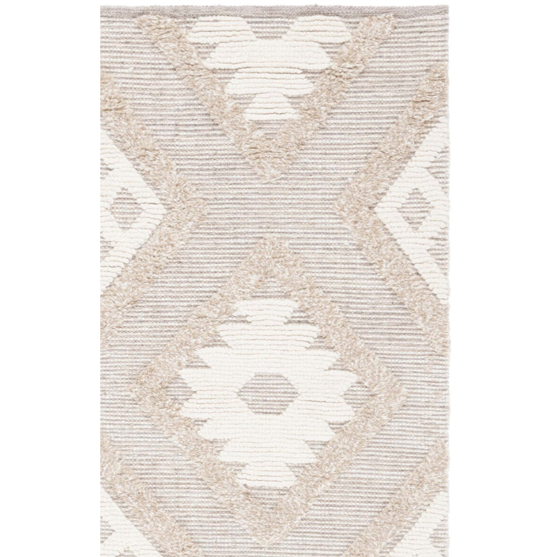Keyin Hand Woven Wool Pile Southwestern Rug, Rectangle 3' x 5'