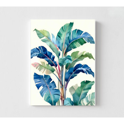 Art mural feuille de bananier tropical: encadré ou imprimé, plusieurs tailles