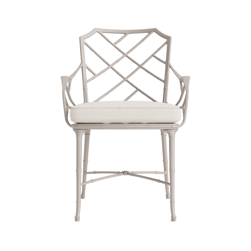 Calcutta Outdoor Dining Chair, Fusion Natural, Dove Smooth