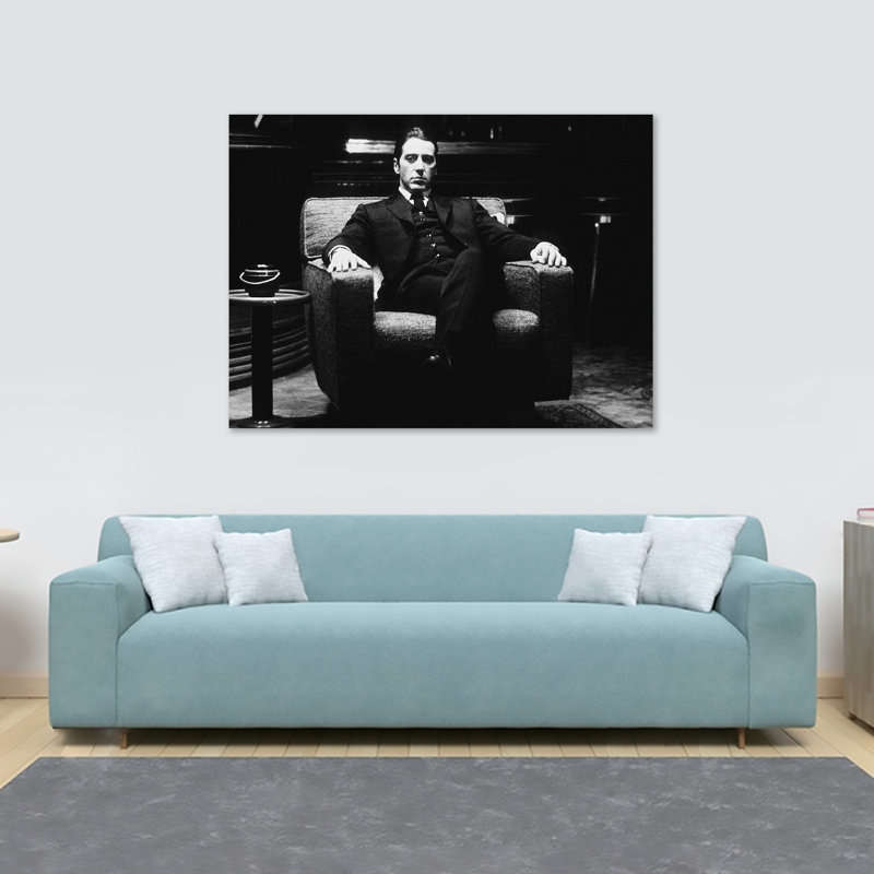 The Godfather Al Pacino - Wrapped Canvas Print, 84cm H x 120cm W x 3.8cm D