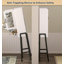 Armoire de rangement au-dessus de la toilette avec portes en verre trempé et support en métal-1547494768