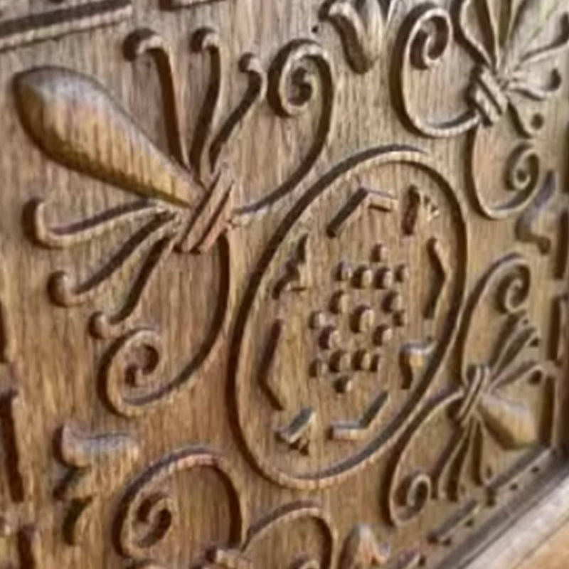 Retro personality carved design sense TV cabinet