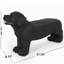 Banc d'extérieur MGO DOG Bench, noir mat + noir, aucun assemblage requis