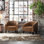 Fauteuil demi-tonneau capitonné 2 pièces Oscar