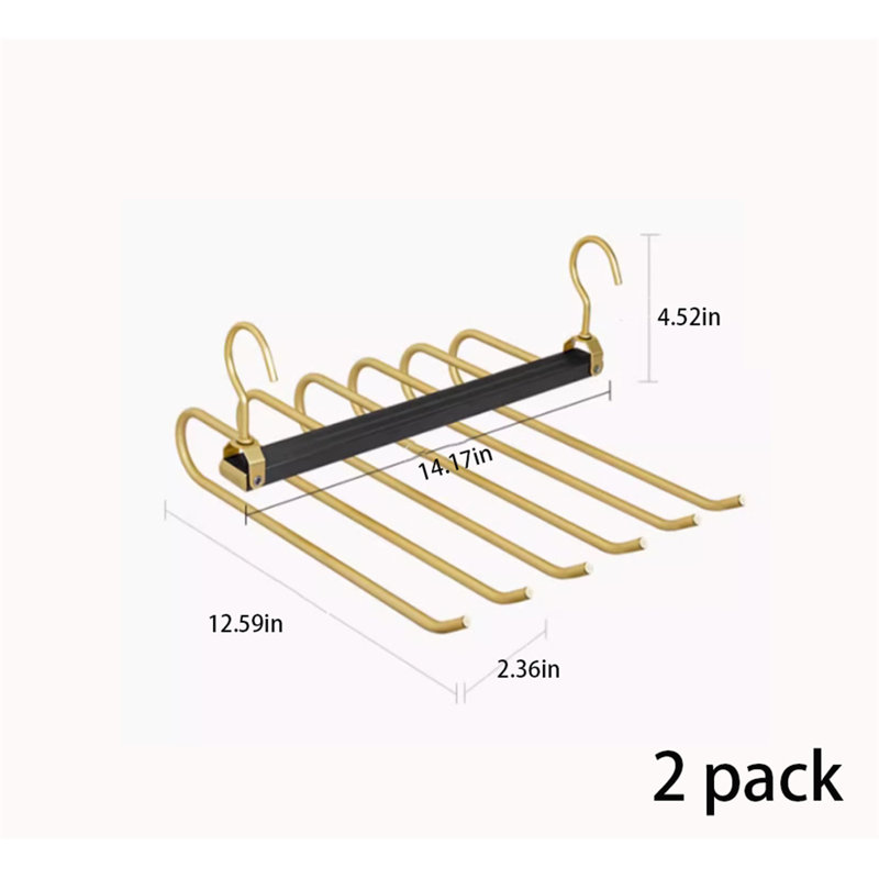 Cintre pour pantalons pliable en alliage d'aluminium, 2