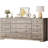 Wooden Dressers for Bedroom with 12 Drawers, Wide TV Stand Dresser for 65 Inch TV, Chest of Drawers, Wood Modern Clothes Storage Organizer for Living Room, Hallway-1567687747