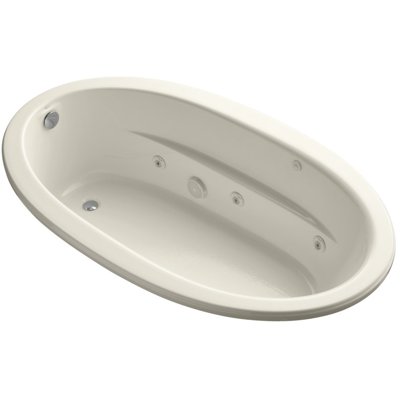 Sunward 72" x 42" Whirpool Bathtub, Almond