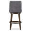 Swivel Upholstered Bar Stool with Solid Wood Frame-16993850
