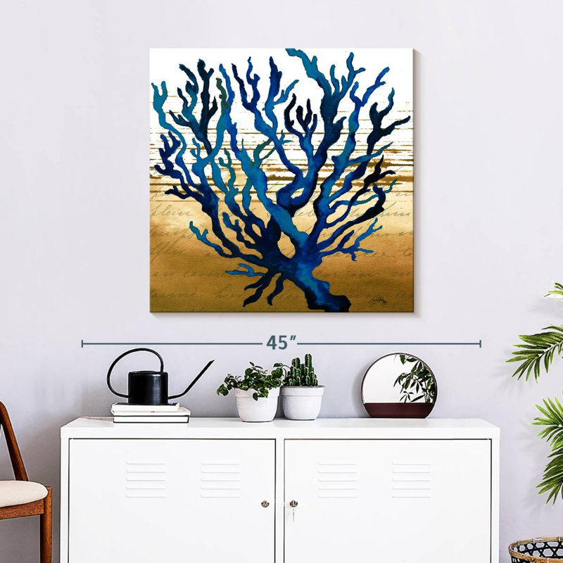 Bleu corail Adeliza, H 30 po x l 30 po