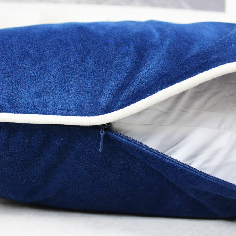  Square Indoor Pillow Cover and Insert, Blue