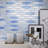 Blue Metal Aluminum Hexagon Mosaic Sheet Tile By Modket