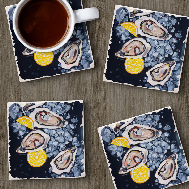 Paquet de 4 sous-verres Oysters