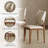 Mid-century Back Side Chair, Faux Leather Dining Chair with Solid Wood Legs, No Assembly Needed-312731033
