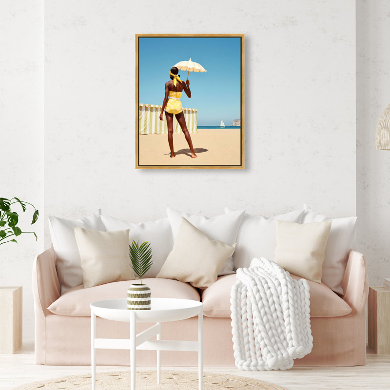 Cabana Muse III Print by Oliver Gal, 37"H x 46"W, Silver Floater Frame