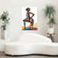 Femme géométrique abstraite géométrique, art mural abstrait-129004679