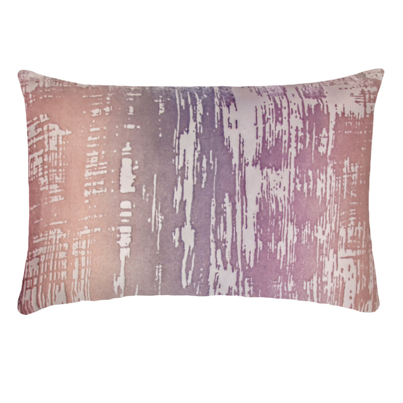 Brush Stroke Lumbar Pillow Cover & Insert, Rectangle 14"H x 20"W, Opal